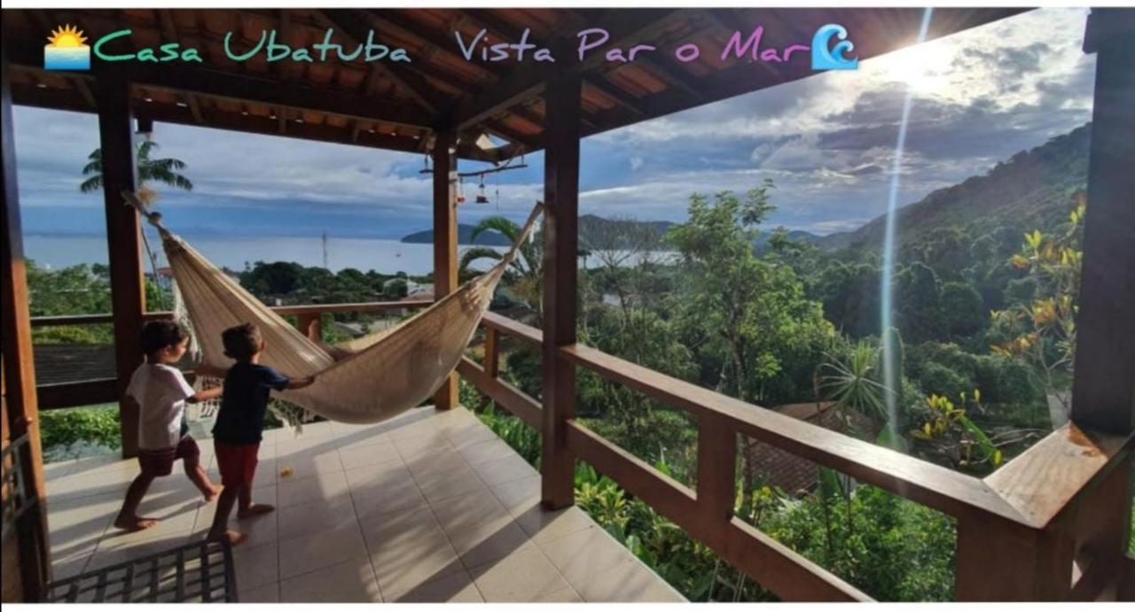 Casa Ubatuba Vista Para O Mar Exterior foto