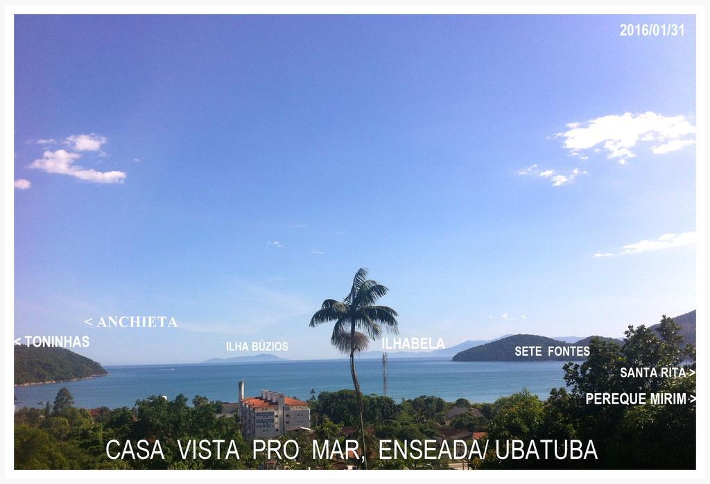 Casa Ubatuba Vista Para O Mar Exterior foto