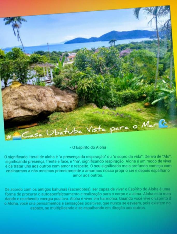 Casa Ubatuba Vista Para O Mar Exterior foto